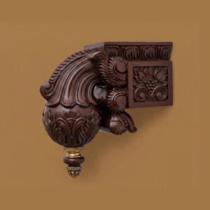 2 Antique Floral Corbel